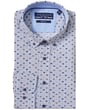 R.B. Boston Regular Fit Langarmhemd aus 100% Baumwolle mit Muster Hellbraun