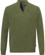 Baileys Strickpullover mit Reißverschluss | Meliert | Moosgrün