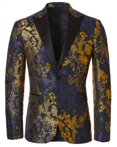 Kaufen Sie Henk ter Horst barok jacquard smoking colbert Blauw für nur € 132,97 bei Henk ter Horst fashion