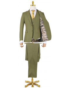 Henk ter Horst 3-teiliger Herrenanzug modern fit Green