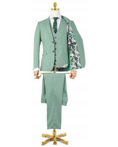 Henk ter Horst 3-teiliger Herrenanzug mit Weste Hellgrün